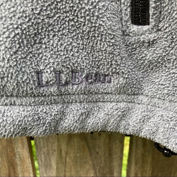 LL Bean Full Zip Fleece Jacket Gray Men’s XL - Picture 4 of 9